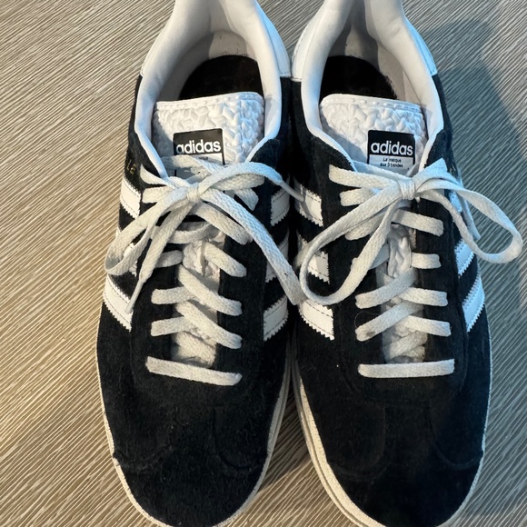 Adidas Gazelle Bold Platform Sneaker-black/white-size 7-women - Picture 2 of 7